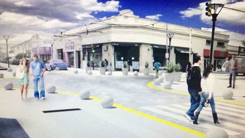 IMAGEN VIRTUAL. Así quedaría la calle Rivadavia..