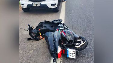 LESIONADO. El motociclista fue trasladado al Hospital Central, aunque su estado no reviste gravedad.