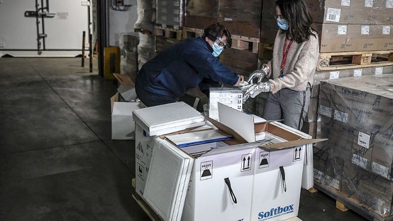 El primer cargamento de Pfizer arriba hoy al país. .