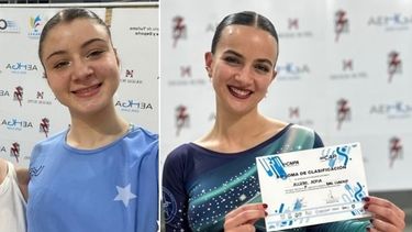 CLASIFICADAS. Valentina Piccoli y Sofía Alcedo son campeonas nacionales en sus especialidades.