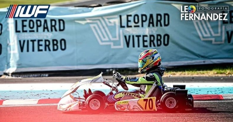El kart #70 de Toto Perea durante la clasificación.