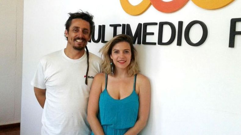 EN MULTIMEDIO PILAR. Franco Cicchini y Florencia López, de Papanatas Films..