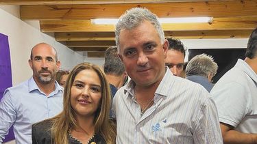 REFERENTE. Daniela Barrionuevo con el armador de LLA, Sebastián Pareja. REFERENTE. Daniela Barrionuevo con el armador de LLA, Sebastián Pareja.