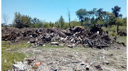 BASURA. Uno de los predios que fue clausurado..