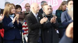 SEGURO. El intendente Nicolás Ducoté, en Del Viso, insistió con las estadísticas..