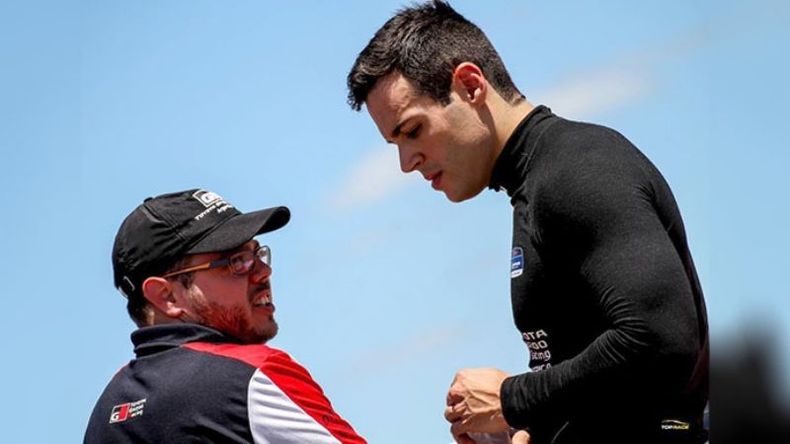 ¡QUÉ CARITA! Azar se fue preocupado por el andar del Lexus. (FOTO: PRENSA TOP RACE)..