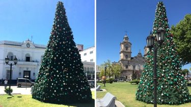 llego la navidad a la plaza 12 de octubre