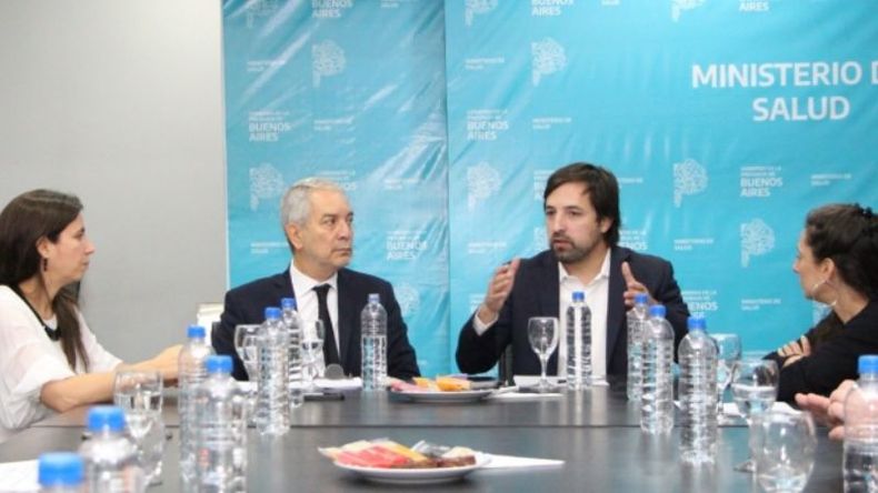 TRABAJO CONJUNTO. Los ministros de Salud, Nicolás Kreplak, y Justicia, Julio Alak, presiden el nuevo ente..