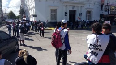 Reclamo del Polo Obrero en el centro