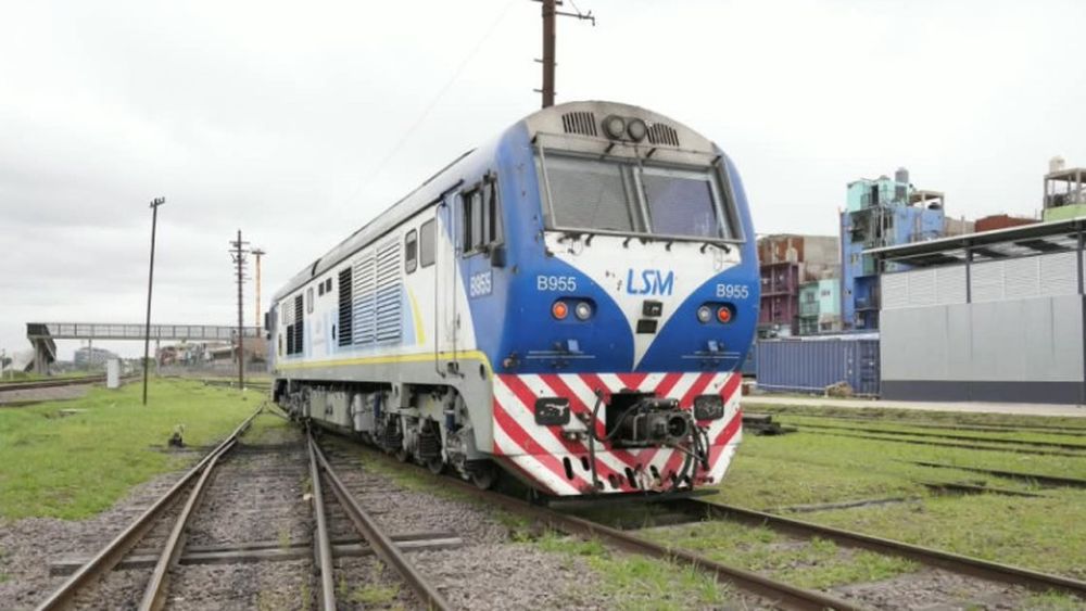 La locomotora se repara en los talleres de Trenes Argentinos del barrio de Retiro.