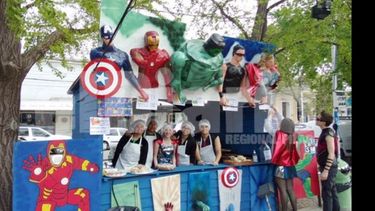 PRIMER PREMIO. El puesto de «Avengers» de Nuestra Señora de Luján, ganador del 1º premio..