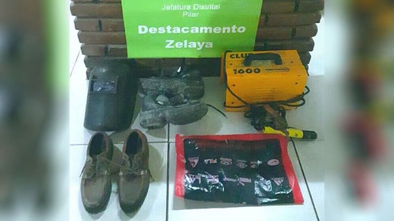 BOTIN. Parte de los elementos recuperados por la policía..