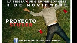 Con este afiche se promocionaba la fiesta en Facebook..