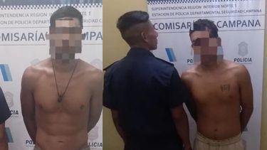 Los tira piedras detenidos son hermanos y viven en Campana.