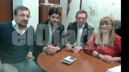HACIENDA. Grassetti, Ranno, Rodríguez y Aranzasti, explicaron la tasa..
