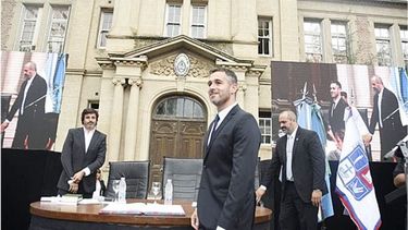 FUNDACIONAL. Achával asumió en el Pellegrini y volvió para cada acto importante..