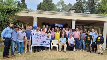 LIBERTARIOS. El encuentro se celebró en una casaquinta de Villa Astolfi. .