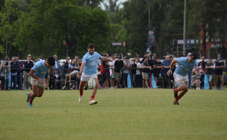 Federico Cacciabue guio los ataques del Celeste para superar a GEBA.