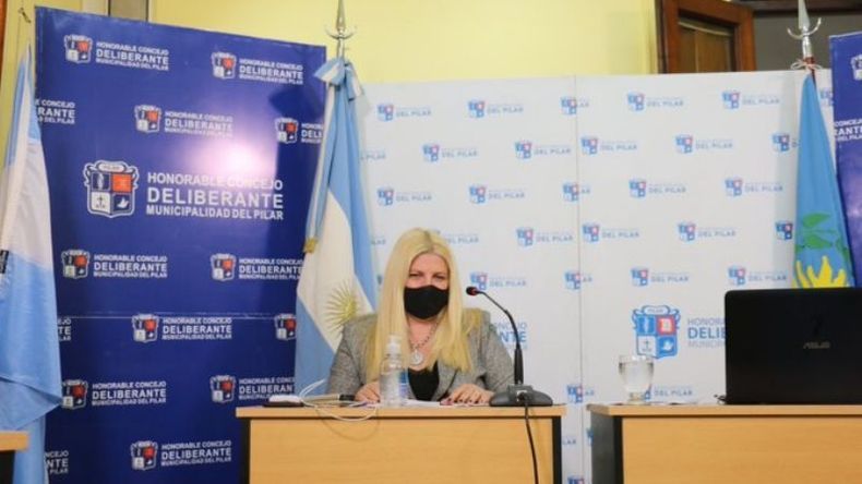 CAMBIO. Claudia Pombo presidió su primera sesión ordinaria del HCD..