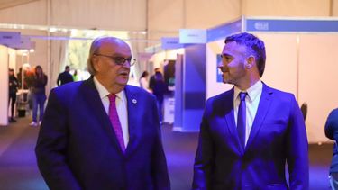 CHARLA. Achával conversó con De Mendiguren sobre el perfil productivo de Pilar y la Argentina. &nbsp;