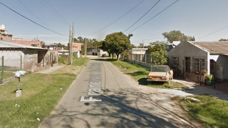 Arteaga al 200, donde ocurrió el ataque..