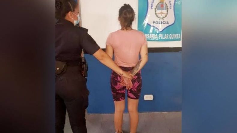 Lucía Armas (18) fue detenida en la heladería en la que trabaja como empleada..