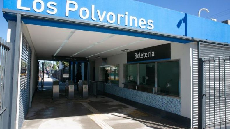 RENOVADA. Así quedó la estación Los Polvorines, cuya remodelación se inauguró esta tarde..