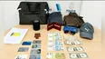 BOTÍN. Parte de los elementos hallados en el auto tras la detención de la pareja.&nbsp;
