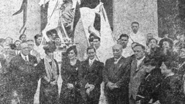 Inauguración de la estatua de Santiago Apóstol, 19 de marzo de 1939.