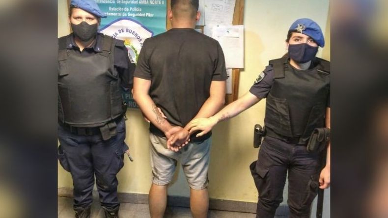 El detenido es vecino de Don Torcuato..