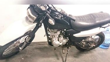 La moto secuestrada.