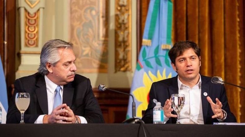 SALUD. Kicillof y Alberto Fernández se reunieron en la Casa Rosada..