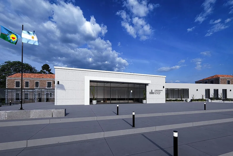 ASÍ SERÁ. El edificio de la Universidad está en plena construcción, pero la cursada no esperará a que finalice la obra.