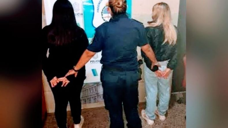 Las hermanas fueron aprehendidas en su casa de Garín..
