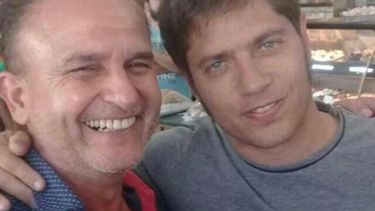 El presidente de Proyecto Sur, Juan Massini, junto al gobernador Axel Kicillof. .