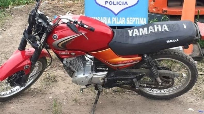 La moto tenía la numeración de cuadro y del motor adulteradas. .