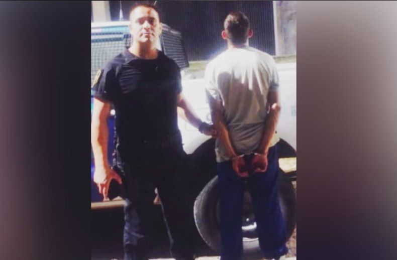 El agresor fue detenido por violencia de género y resistencia a la autoridad.&nbsp;