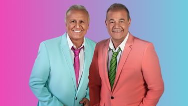 Miguel Del Sel y el Chino Volpato, junto en Pilar.