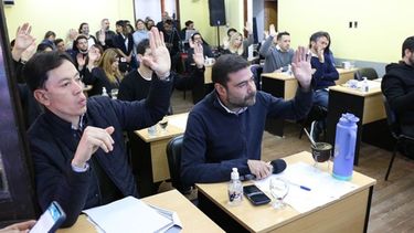 REPUDIO. Rodríguez dijo que el FdT trabaja en la declaración del Concejo. .