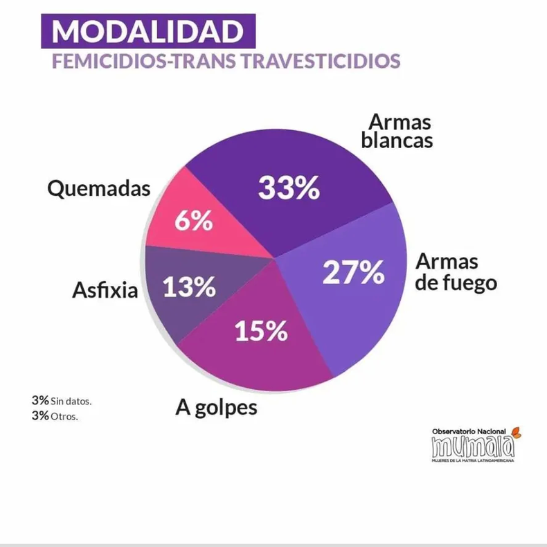 Modalidad de los femicidios.