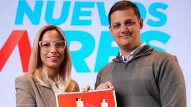 CANDIDATOS. El radical Lautaro Lucas comparte la lista con Adriana Cáceres, del Pro.&nbsp;
