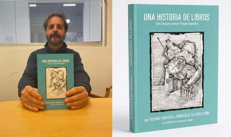 El pilarense Silvano Pascuzzo con su nuevo libro.
