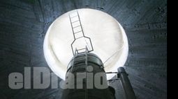 El tanque de agua por dentro, una imagen que pocos pilarenses pudieron ver..