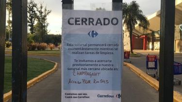 Conflicto en un hipermercado por un caso de Covid-19