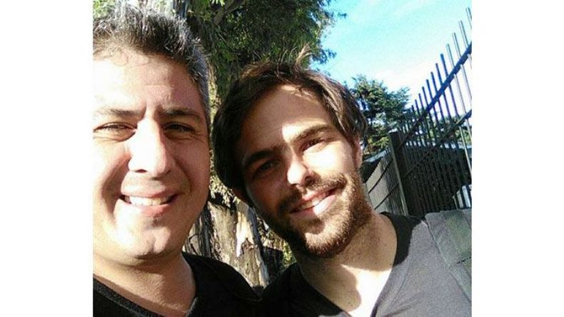 ACCIÓN. El actor Fabricio Villagra lanza en marzo sus talleres de teatro. Mientras tanto, compartió set de filmación con Peter Lanzani, en una producción que se verá en unos meses..