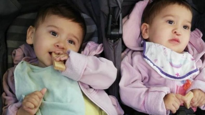 Emilia y Micaela tienen 1 año de edad..