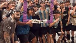 El festejo de los pibes de Sinergia Pilar que son de la C.