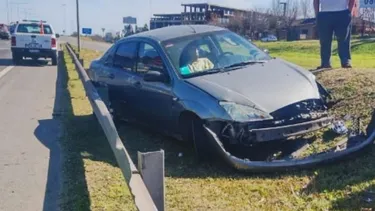 IMPACTO. Así quedó el Ford Focus después del accidente.