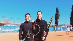 DUPLA. Maia Contrera y Lola Di Stefano sueñan con alcanzar una medalla en Mar del Plata.