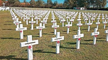 HOMENAJE. El Cenotafio es un sitio para recordar a los caídos argentinos en Malvinas..